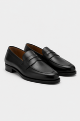 Mocasín de piel con detalle antifaz.