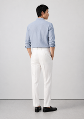 Pantalón de vestir slim fit confeccionado en una refinada mezcla de lyocell y lino.