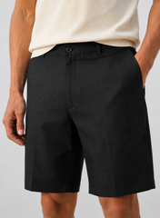 Bermudas slim fit confeccionadas en 100% lino.
