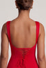 Violetta Minivestido rojo con lazo en la espalda