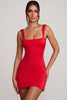 Violetta Minivestido rojo con lazo en la espalda